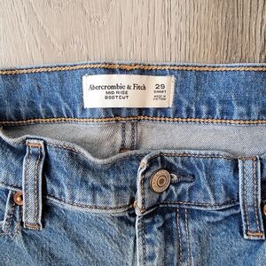 Abercrombie & Fitch Mid Rise Bootcut Jeans - Light Blue